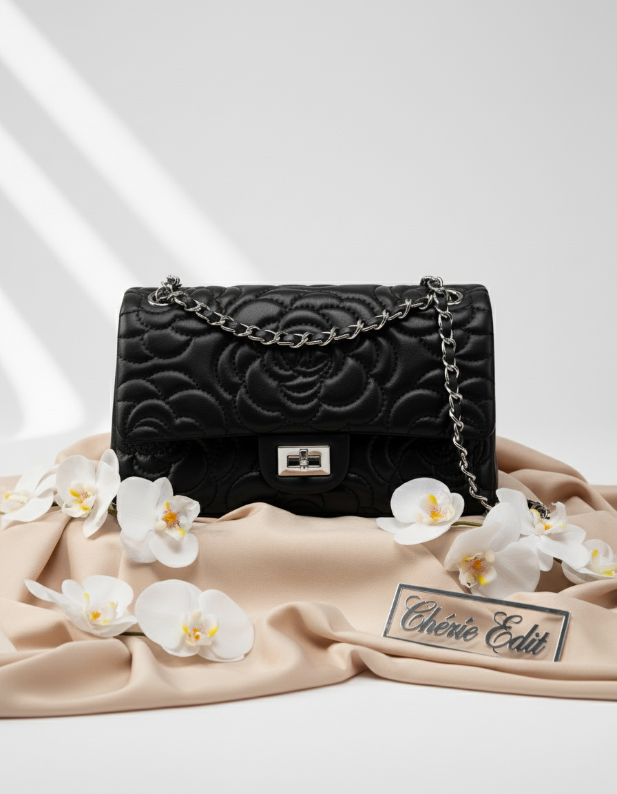 Chérie Edit with Roselle Bag Black