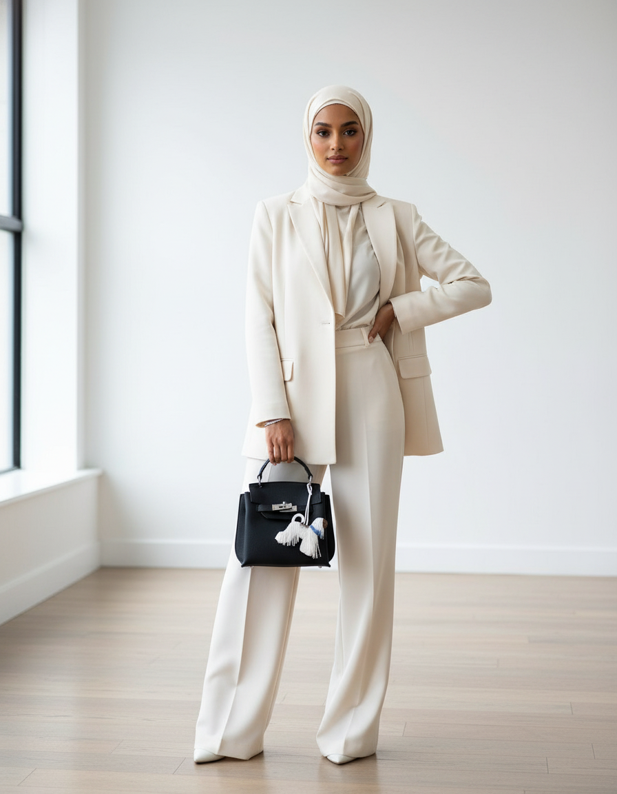 Professional product photo with model and Coco Pups Charm